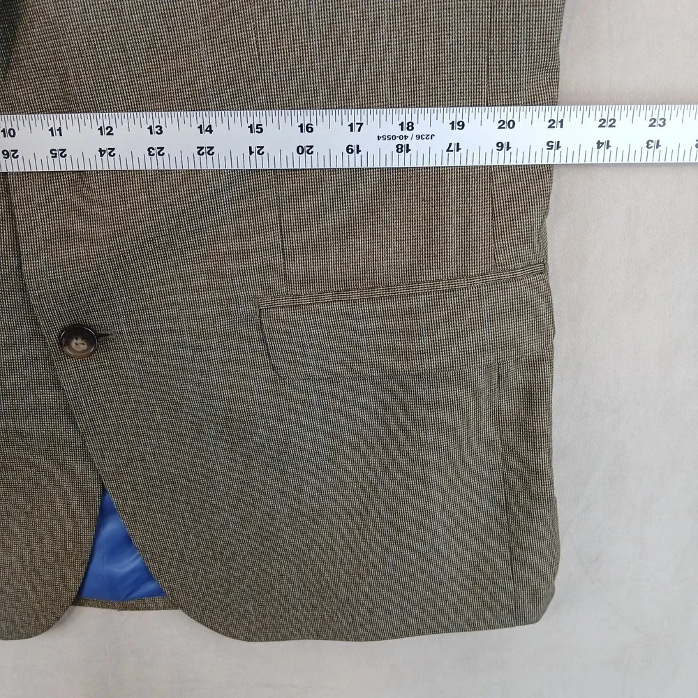 Chaps 42R‎ Mens Blazer Sport Coat Jacket NWT Brown 21x30 FLAW